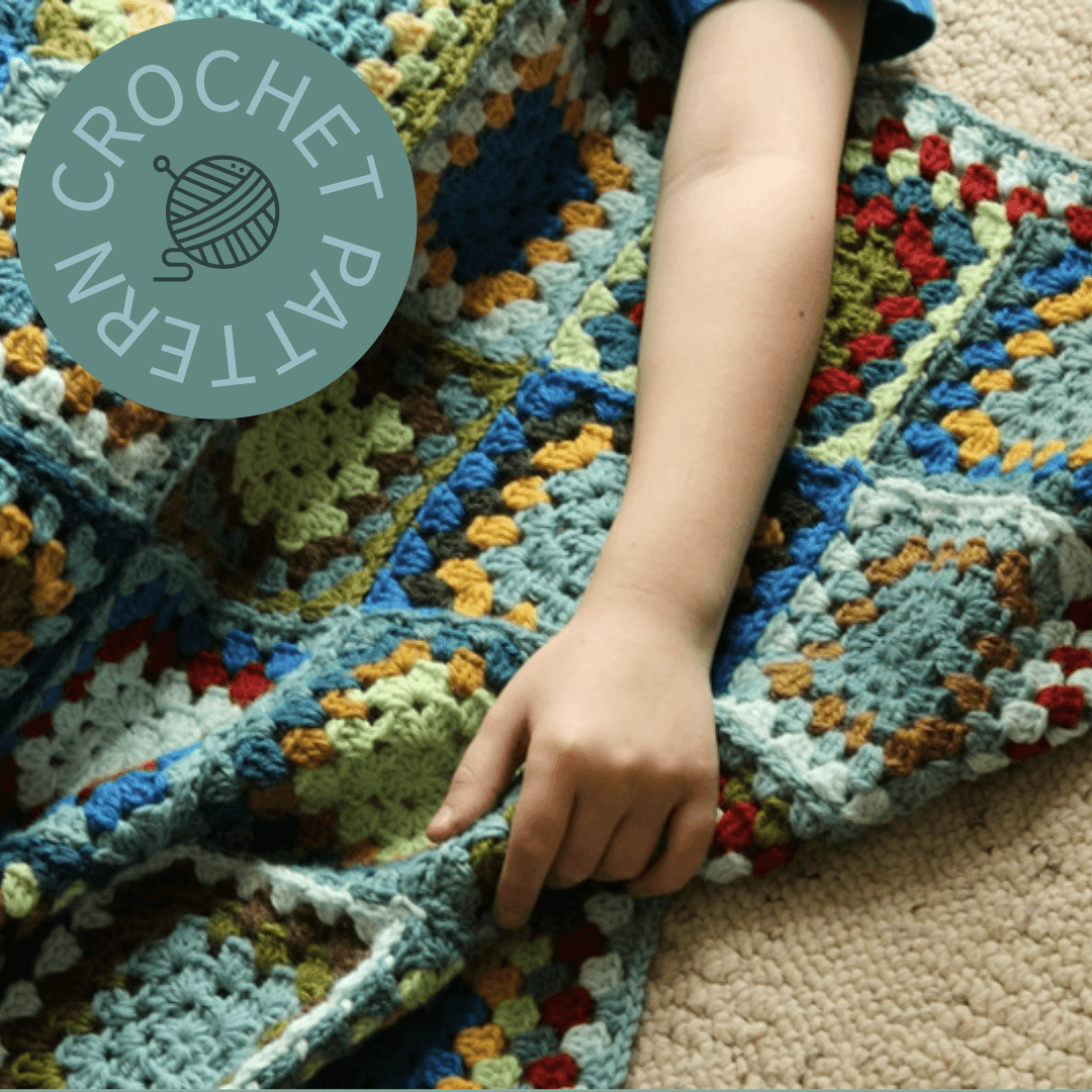 Flufy's Granny Square Blanket Crochet Pattern