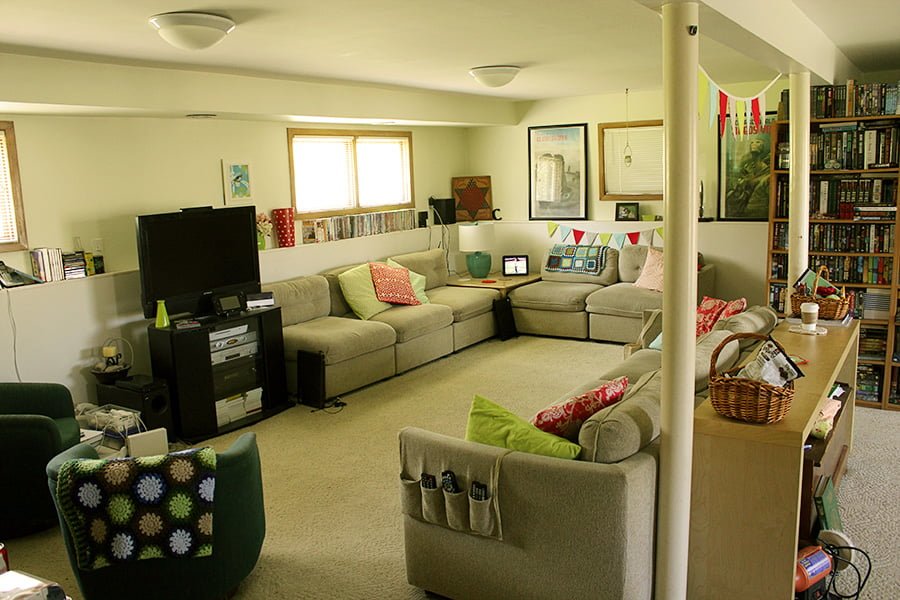 Family Room with handmade and personal touches, from @lclarke522