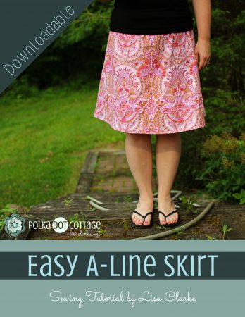 Easy A-Line Skirt Sewing Pattern ⋆ Polka Dot Cottage