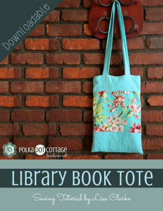 Library Book Tote Sewing Pattern