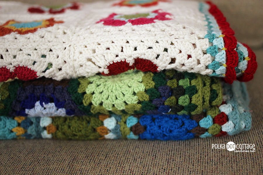 Mod Floral Blanket, by Lisa Clarke, Polka Dot Cottage