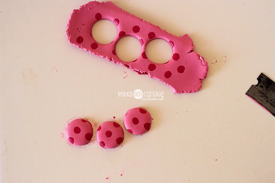 Making polymer buttons with Polka Dot Cottage