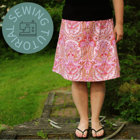 Easy A-Line Skirt Sewing Tutorial