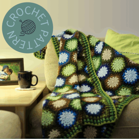 Lakeside Forest Blanket Crochet Blanket