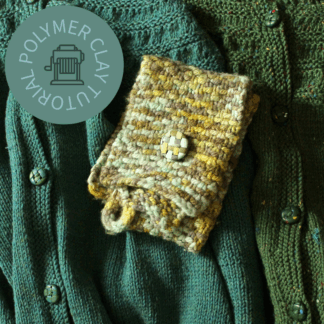 Yarny Buttons Polymer Clay Tutorial