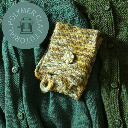 Yarny Buttons Polymer Clay Tutorial