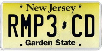 our mp3 cd license plate