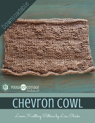 Chevron Cowl Loom Knitting Pattern