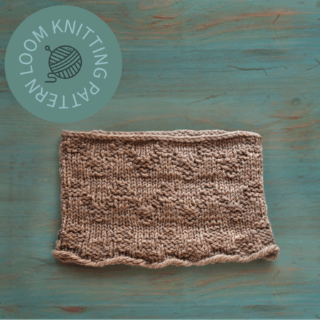 Chevron Cowl Loom Knitting Pattern