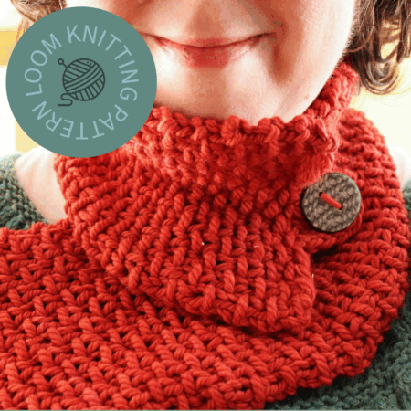 Luxurious Loom-Knit Neckwarmer Pattern