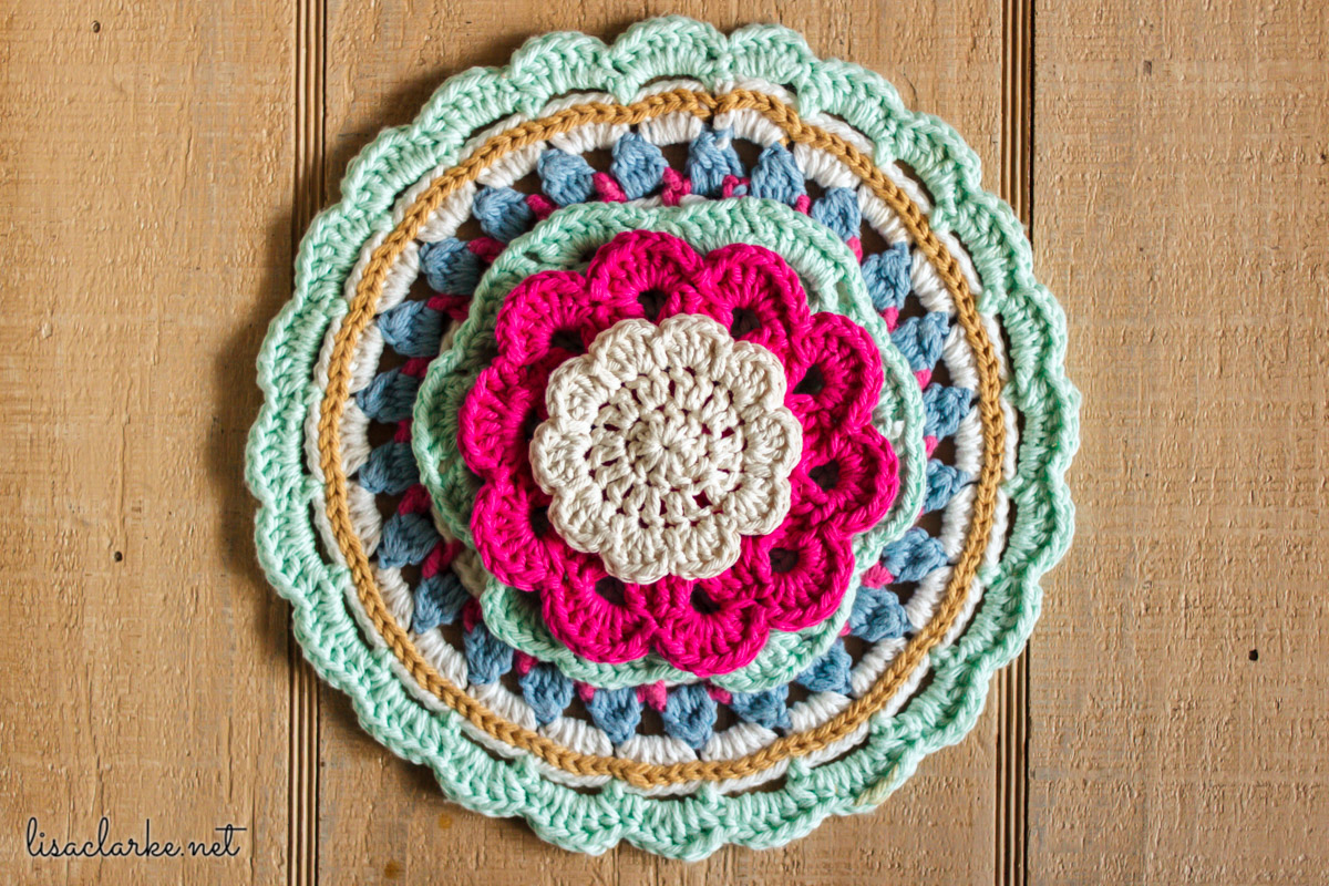 Crocheted table toppers