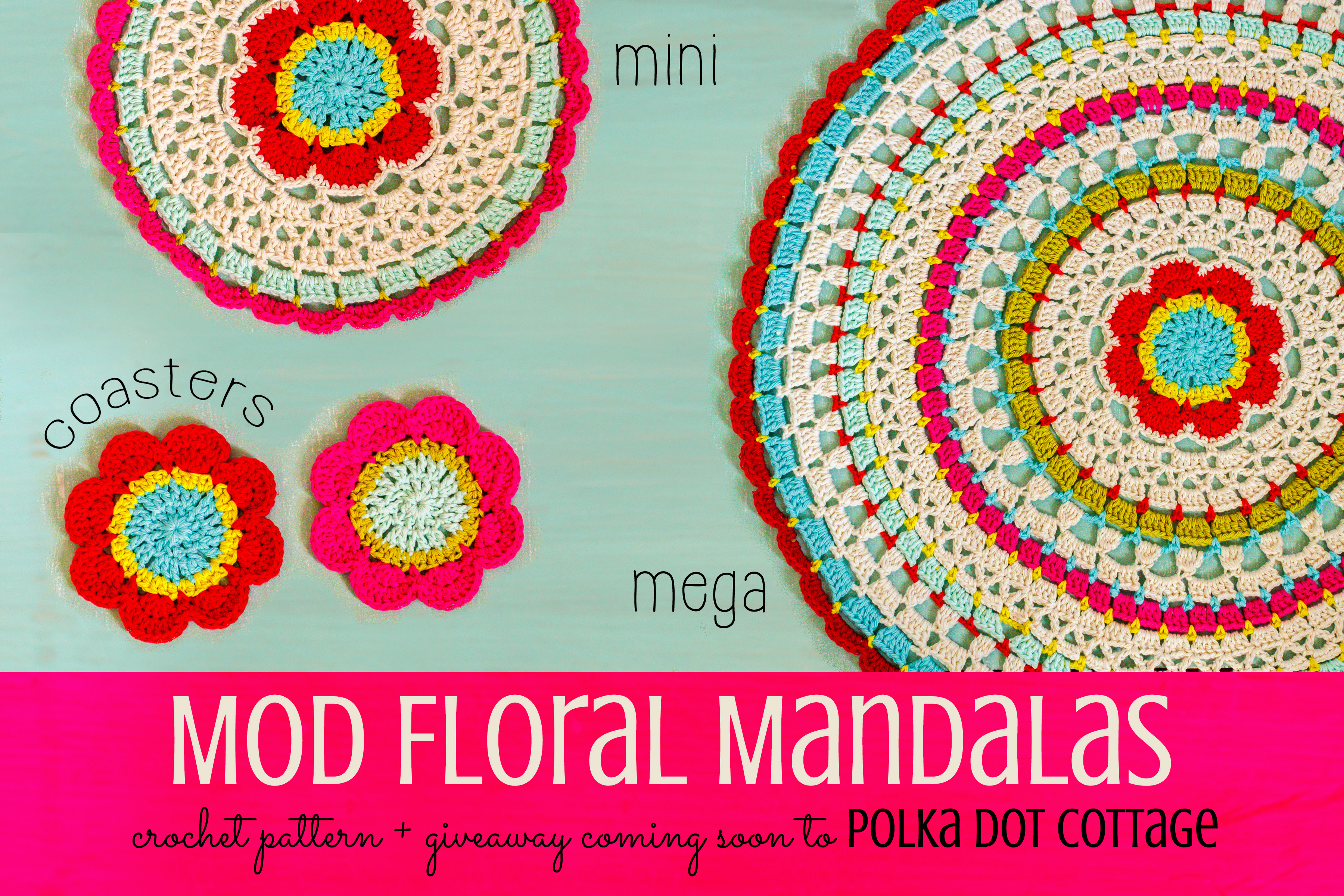 Mod Floral Mandalas at Polka Dot Cottage