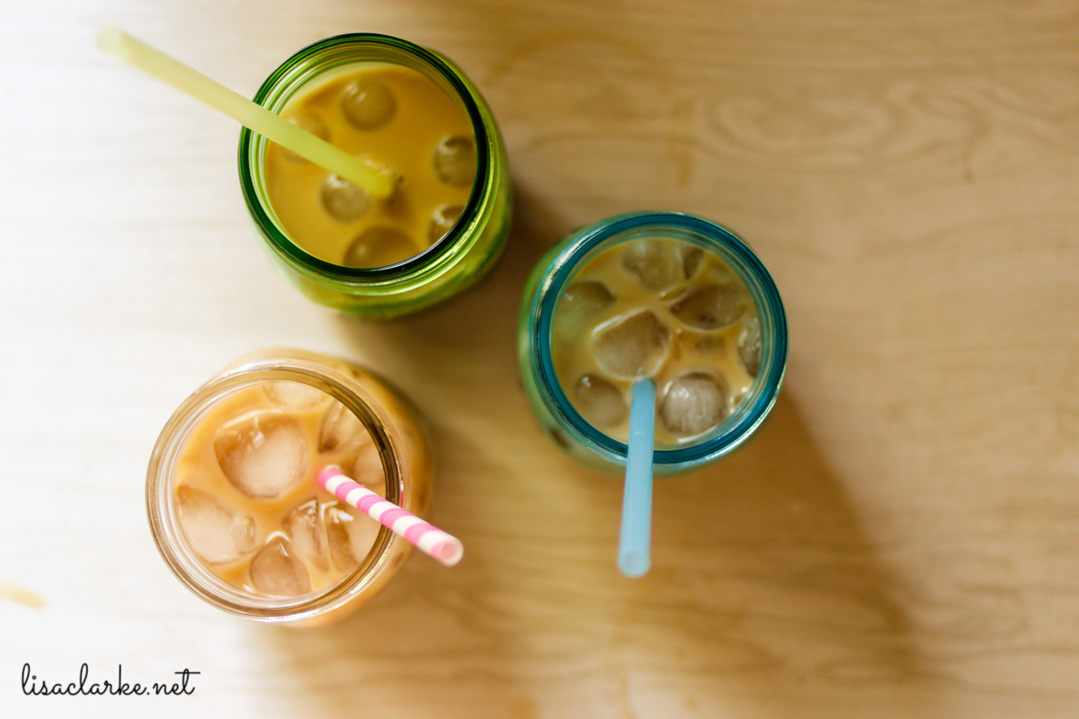 Cold brewed coffee and tea at Polka Dot Cottage
