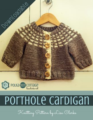 Porthole Cardigan Knitting Pattern