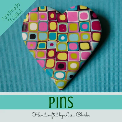 Brooches by Lisa Clarke at Polka Dot Cottage