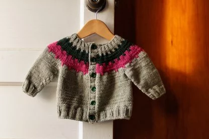 Cogwheel Baby Cardigan Knitting Pattern