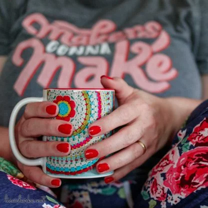 Crochet Mug from Polka Dot Cottage
