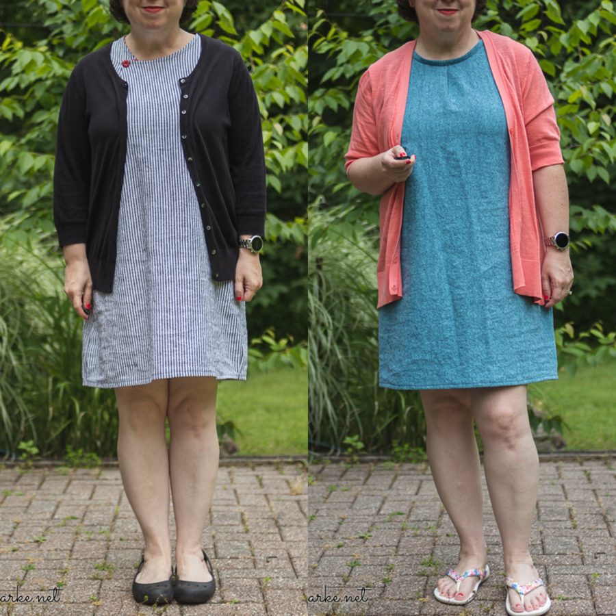Sewing Two Barefoot Summer Sheath Dresses