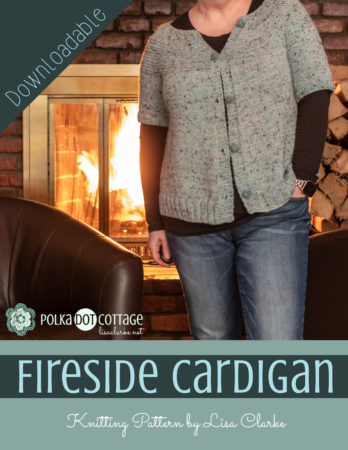 Fireside Cardigan Knitting Pattern by Lisa Clarke