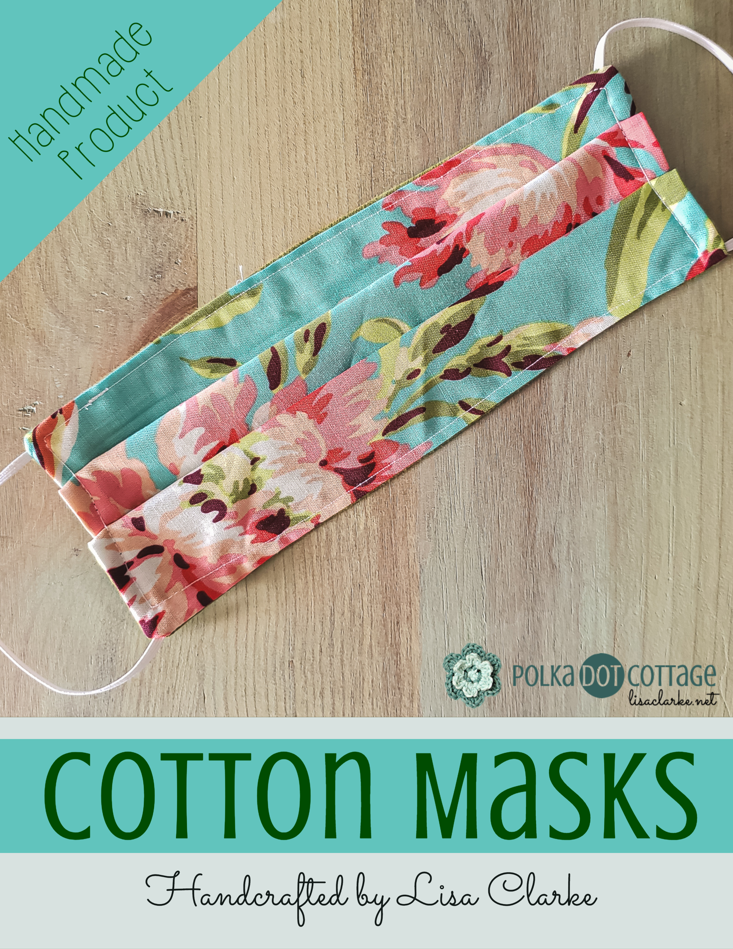 Handmade Cotton Fabric Face Masks