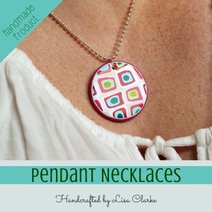 Pendant Necklaces by Lisa Clarke at Polka Dot Cottage