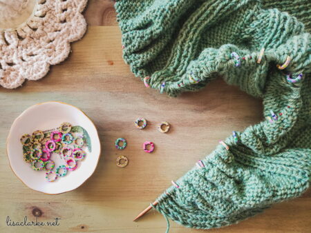 Polymer clay stitch markers