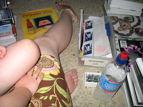 Working on the floor