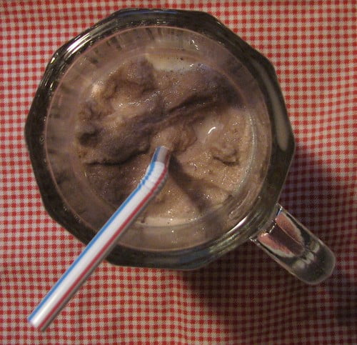 Mint mocha iced coffee smoothie