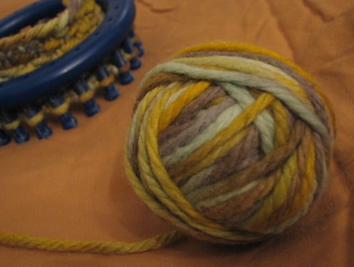 Malabrigo Neckwarmer in progress