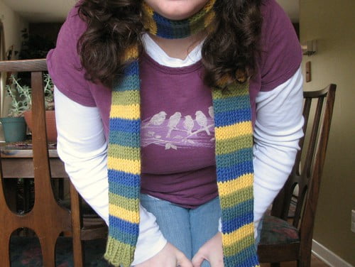 Stripey Tubular Scarf