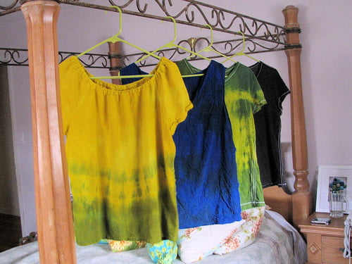 Four colorful shirts