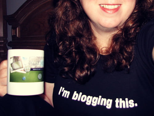 I totally am.  Blogging this, I mean.