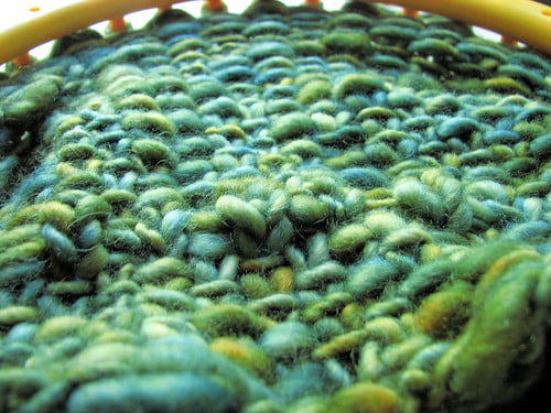 Shawl in progress