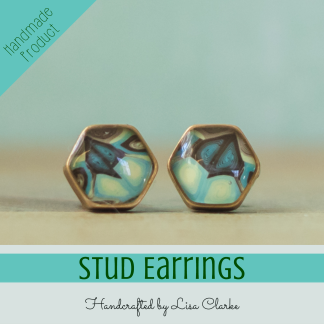 Stud Earrings by Lisa Clarke at Polka Dot Cottage