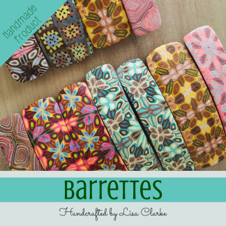 Barrettes by Lisa Clarke at Polka Dot Cottage