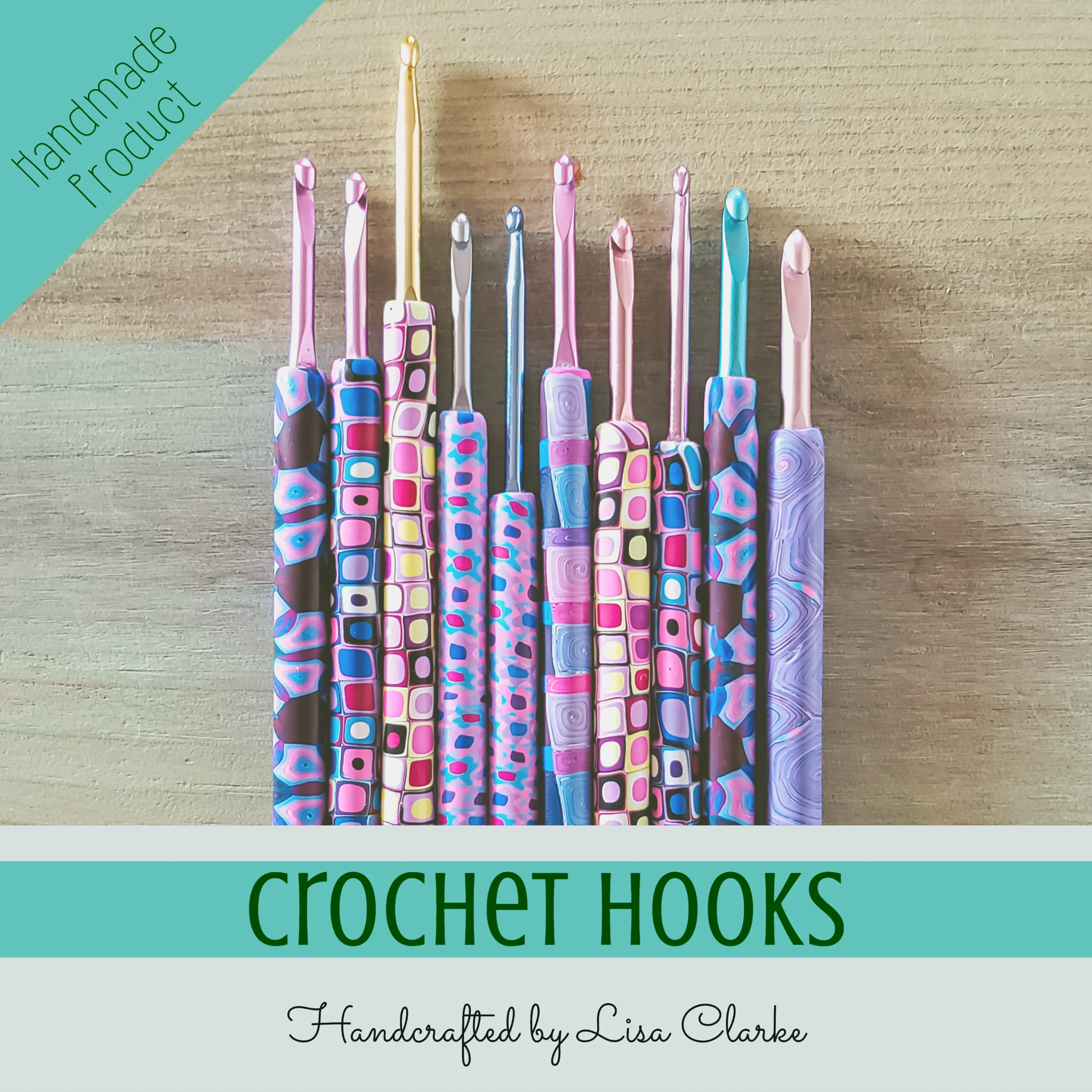 Handcrafted Ergonomic Crochet Hooks⋆ Polka Dot Cottage