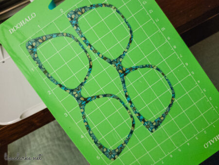 Cutting out Pair Eyewear toppers with a Cricut Joy