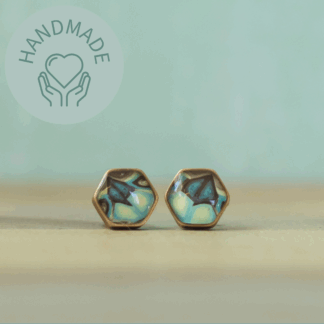 Polymer Clay and Resin Stud Earrings