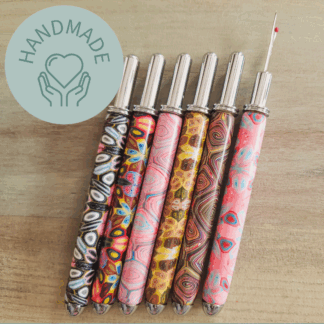 Heavy Chrome Seam RIpper with Polymer Clay Handle