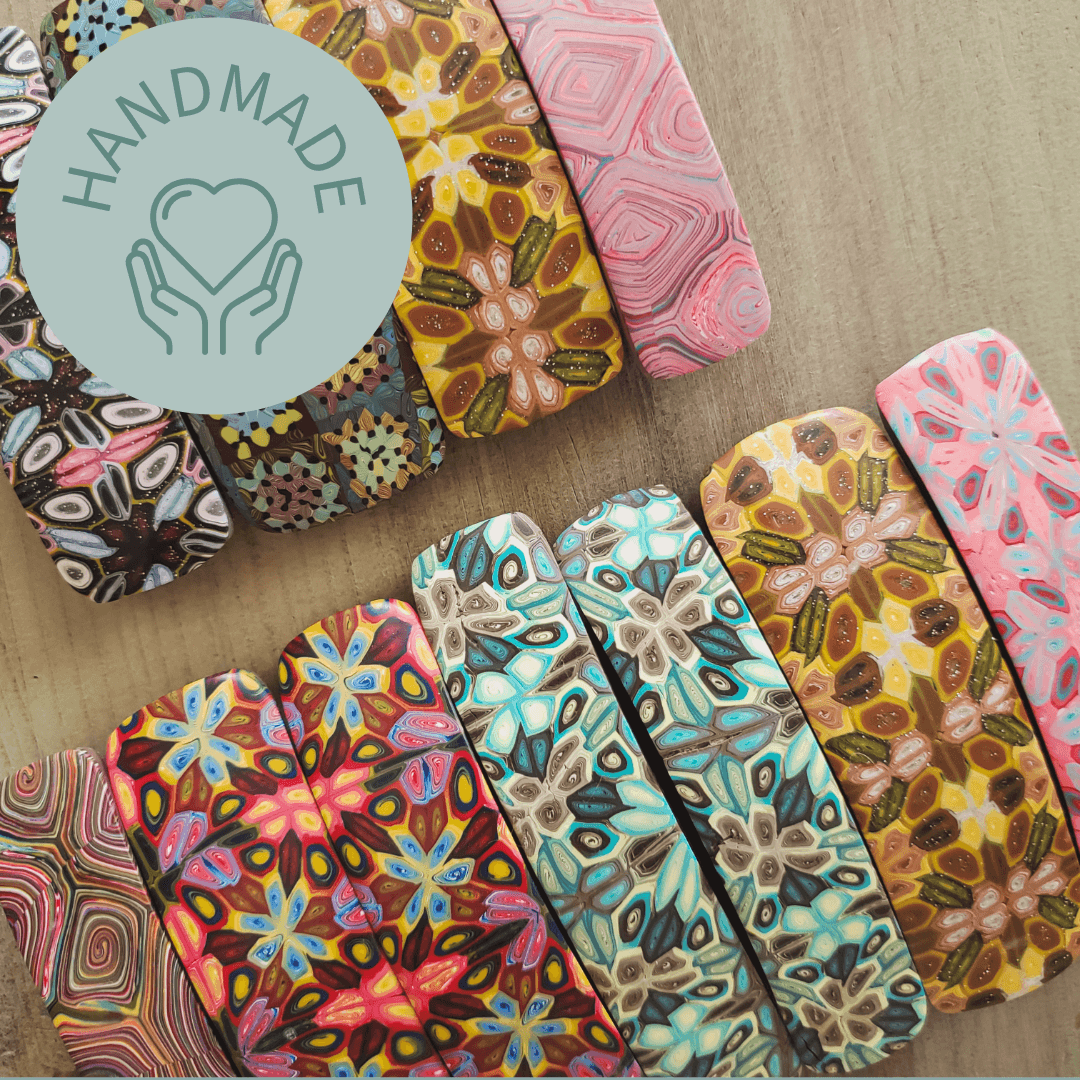 Polymer Clay French Barrettes