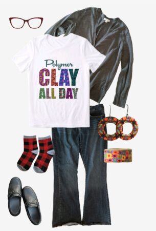 What to wear with a Polymer Clay All Day T-shirt