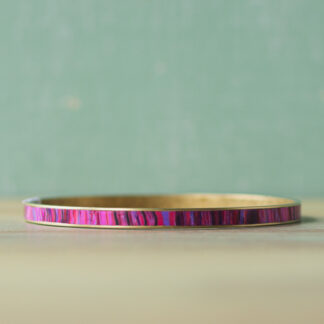 Bangle Bracelets<br><small>Channel Width: 1/8" (3mm), Design: Pink Strata</small>