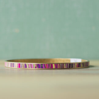 Bangle Bracelets<br><small>Channel Width: 1/8" (3mm), Design: Lush Strata</small>