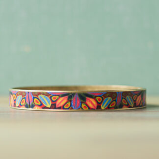 Bangle Bracelets<br><small>Channel Width: 5/16" (8mm), Design: Rainbow Jubilee</small>