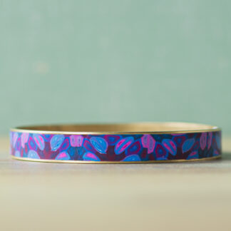 Bangle Bracelets<br><small>Channel Width: 5/16" (8mm), Design: Violet Jubilee</small>