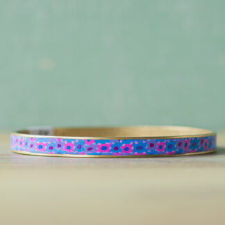 Bangle Bracelets<br><small>Channel Width: 3/16" (5mm), Design: Violet Calico</small>