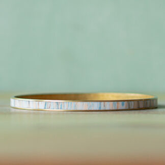 Bangle Bracelets<br><small>Channel Width: 1/8" (3mm), Design: Cloudy Strata</small>