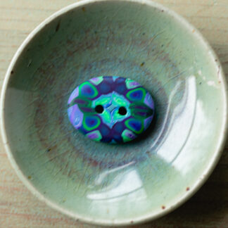 Focal Buttons<br><small>Shape: Oval, Design: Blue Jubilee</small>