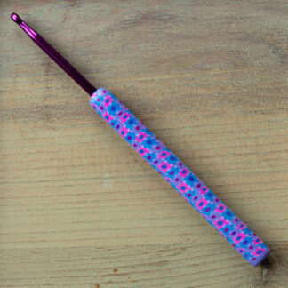 Crochet Hooks<br><small>Size: G-6 (4mm), Hook Style: Tapered (like Boye), Design: Violet Calico</small>