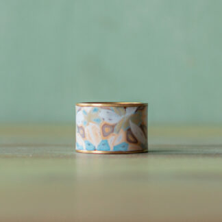 Inlay Rings<br><small>Channel Width: 1/2" (12.5mm), Ring Size: 8 (18mm), Design: Cloudy Jubilee</small>